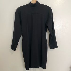 Vintage Takin Black Wool Dress Size 4